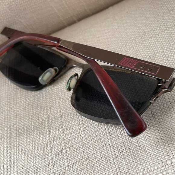 Nike Men Eyeglasses frame Brown Tone Half Rim Glasses 53[]18 140 - Picture 5 of 12